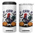 F Caw F Halloween Chicken Skeleton 4 in 1 Can Cooler Tumbler Spooky Funny Rooster Meme TS02 One Size: 16 oz White Print Your Wear