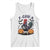 F Caw F Halloween Chicken Skeleton Tank Top Spooky Funny Rooster Meme TS02 White Print Your Wear