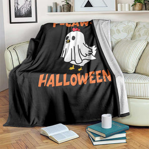 F Caw F Ghost Chicken Costume Throw Blanket Funny Cute Halloween Poultry Lover TS02 Print Your Wear