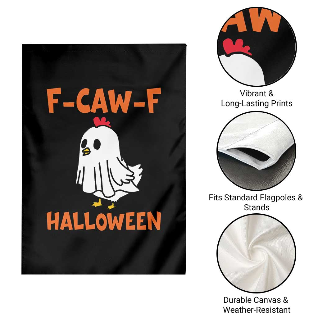 F Caw F Ghost Chicken Costume Garden Flag Funny Cute Halloween Poultry Lover TS02 Print Your Wear