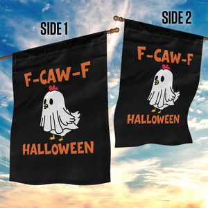 F Caw F Ghost Chicken Costume Garden Flag Funny Cute Halloween Poultry Lover TS02 Print Your Wear