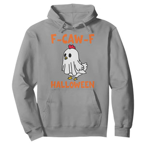 F Caw F Ghost Chicken Costume Hoodie Funny Cute Halloween Poultry Lover TS02 Sport Gray Print Your Wear