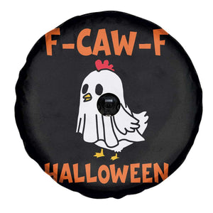 F Caw F Ghost Chicken Costume Spare Tire Cover Funny Cute Halloween Poultry Lover TS02 Print Your Wear