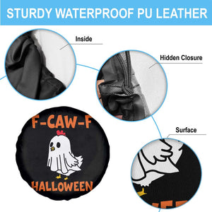 F Caw F Ghost Chicken Costume Spare Tire Cover Funny Cute Halloween Poultry Lover TS02 Print Your Wear