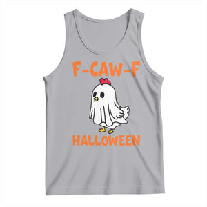F Caw F Ghost Chicken Costume Tank Top Funny Cute Halloween Poultry Lover TS02 Athletic Heather Print Your Wear