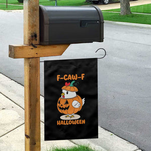 F Caw F Chicken Cute Halloween Costume Garden Flag Funny Jack O LAttern Poultry Meme Fall Vibes TS02 Print Your Wear
