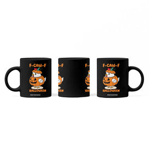 F Caw F Chicken Cute Halloween Costume Coffee Mug Funny Jack O LAttern Poultry Meme Fall Vibes TS02 Print Your Wear