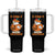 F Caw F Chicken Cute Halloween Costume Tumbler With Handle Funny Jack O LAttern Poultry Meme Fall Vibes TS02 One Size: 40 oz Black Print Your Wear