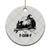 F Caw F Gothic Raven and Witch Ceramic Ornament Funny Halloween Spooky October Vibes TS02 1pc Christmas Plaid Print Your Wear