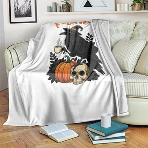 F Caw F Raven Witch Coffee Throw Blanket Funny Halloween Sarcastic Gothic Bird with Attitude TS02 Print Your Wear
