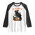 F Caw F Raven Witch Coffee Raglan Shirt Funny Halloween Sarcastic Gothic Bird with Attitude TS02 White Black Print Your Wear