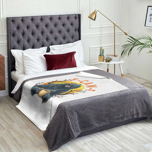F Caw F Raven Coffee Throw Blanket Funny Halloween Sarcastic Gothic Bird with Attitude TS02 Print Your Wear