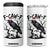 F Caw F Gothic Christmas Raven 4 in 1 Can Cooler Tumbler With Skull Funny Dark Holiday Humor Spooky Season TS02 One Size: 16 oz White Print Your Wear