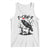 F Caw F Gothic Christmas Raven Tank Top With Skull Funny Dark Holiday Humor Spooky Season TS02 White Print Your Wear