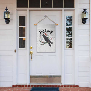 F Caw F Raven Christmas Garden Flag Funny Dark Holiday Humor Spooky Season TS02 Print Your Wear