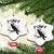 F Caw F Raven Xmas Ceramic Ornament Funny Dark Holiday Humor Spooky Season TS02 Print Your Wear