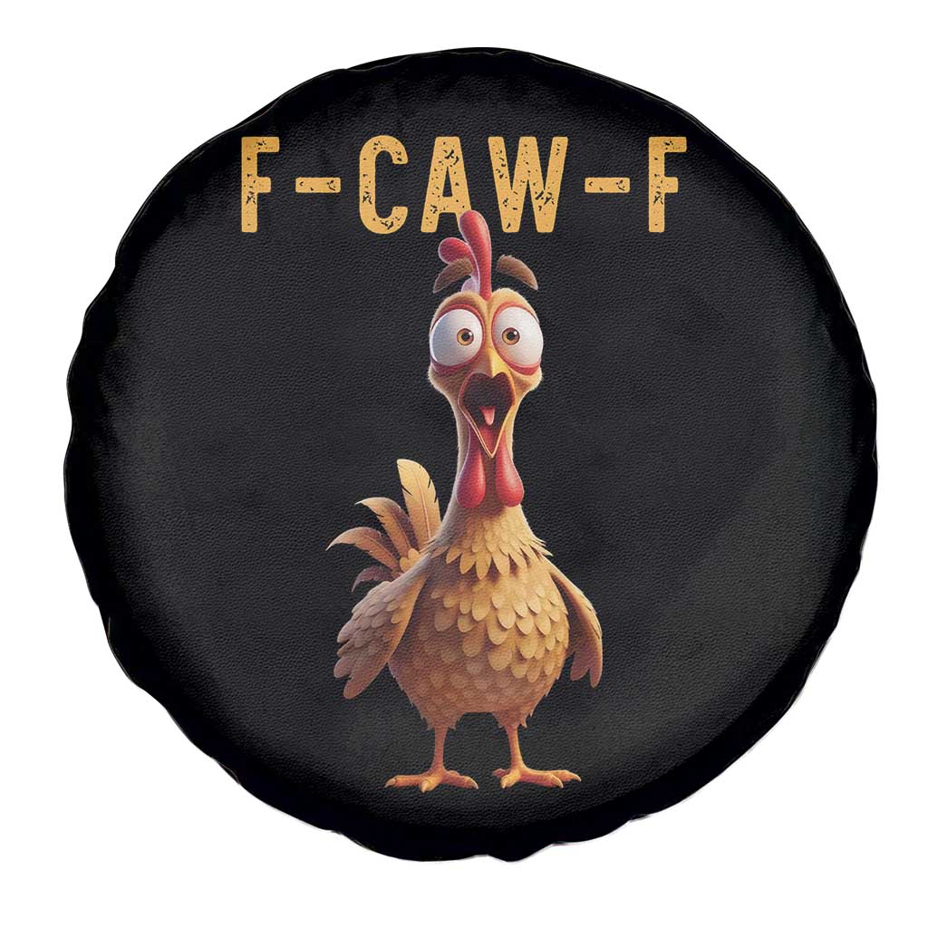 F Caw F Classic Chicken Scream Spare Tire Cover Poultry Joke Farm Life Humor TS02 Print Your Wear