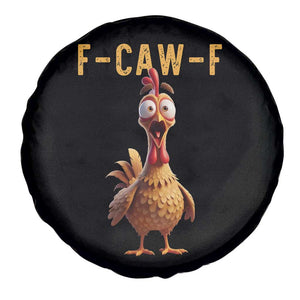 F Caw F Classic Chicken Scream Spare Tire Cover Poultry Joke Farm Life Humor TS02 Print Your Wear