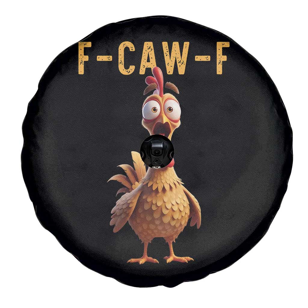 F Caw F Classic Chicken Scream Spare Tire Cover Poultry Joke Farm Life Humor TS02 Print Your Wear