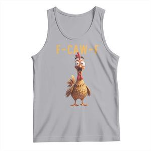 F Caw F Classic Chicken Scream Tank Top Poultry Joke Farm Life Humor TS02 Athletic Heather Print Your Wear