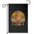 F Caw F Retro Chicken Meme Garden Flag Vintage Sunset Poultry Graphic Loud Bird Energy TS02 Black Print Your Wear