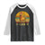 F Caw F Retro Chicken Meme Raglan Shirt Vintage Sunset Poultry Graphic Loud Bird Energy TS02 Black White Print Your Wear
