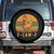 F Caw F Retro Chicken Meme Spare Tire Cover Vintage Sunset Poultry Graphic Loud Bird Energy TS02 No hole Black Print Your Wear