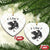 F Caw F Raven Graphic Ceramic Ornament Funny Sarcastic Bird with Attitude TS02 Print Your Wear
