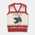F Caw F Raven Graphic V-Neck Knit Sweater Vest Funny Sarcastic Bird with Attitude TS02 Beige Red Print Your Wear
