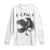 F Caw F Raven Graphic Long Sleeve Shirt Funny Sarcastic Bird with Attitude TS02 White Print Your Wear