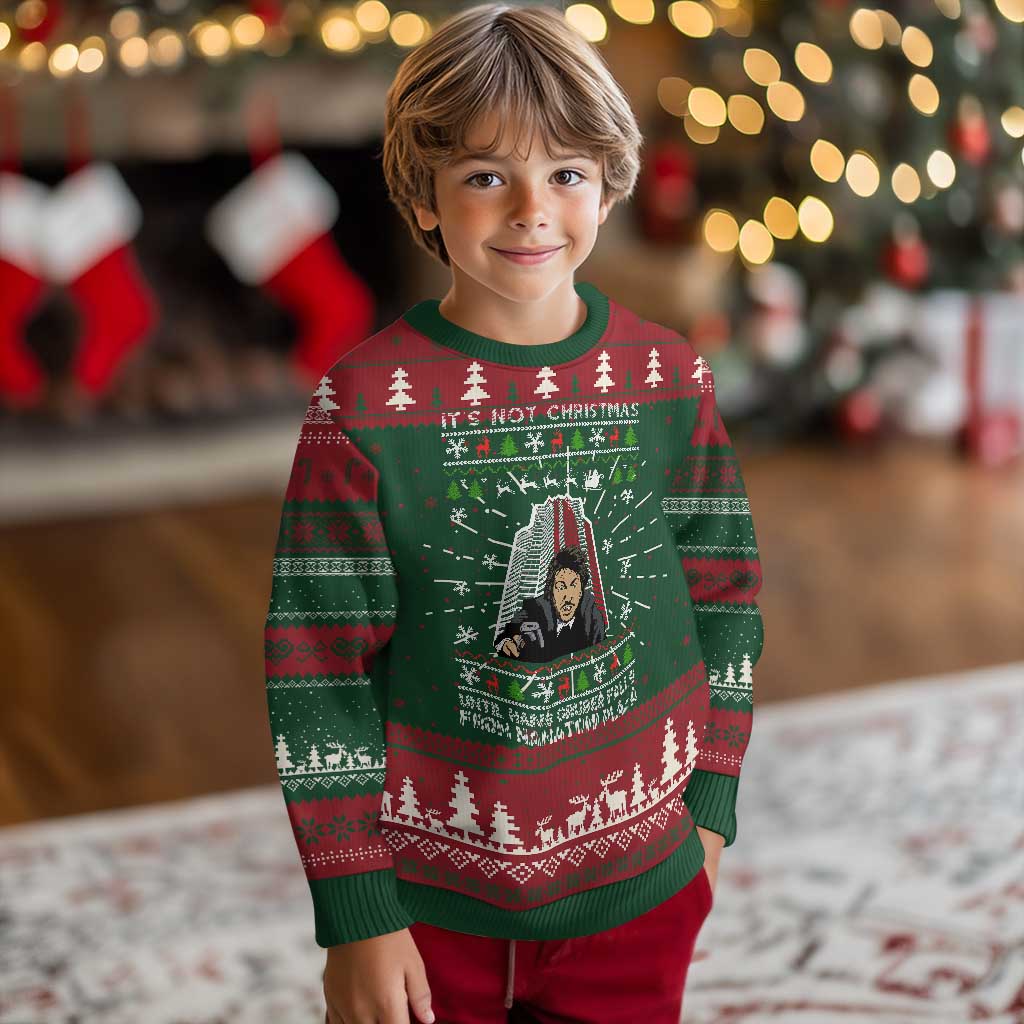 Funny Nakatomi Plaza Ugly Christmas Sweater It's Not Xmas Until Hans Gruber Falls TS02 Christmas Print Your Wear