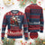 Biker Santa Claus Ugly Christmas Sweater Ho Ho Ho Let's Ride Xmas TS02 Burgundy Print Your Wear