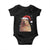 Capybara Christmas Baby Onesie Funny Santa Capy Meme Xmas Vibe TS02 Black Print Your Wear