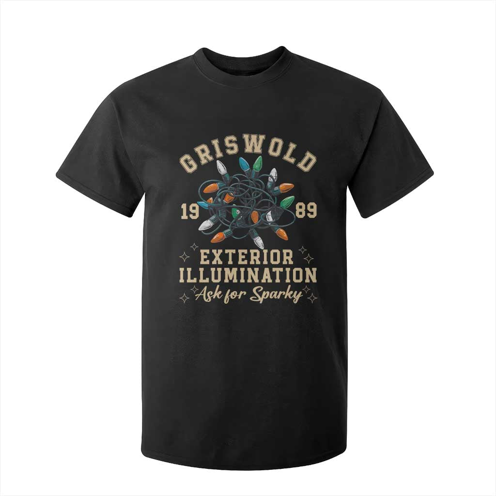 Griswold Christmas Lights T Shirt For Kid Exterior Illumination Ask for Sparky Funny Holiday TS02 Black Print Your Wear