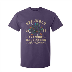 Griswold Christmas Lights T Shirt For Kid Exterior Illumination Ask for Sparky Funny Holiday TS02 Purple Print Your Wear
