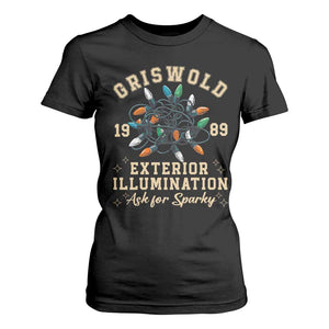 Griswold Christmas Lights T Shirt For Women Exterior Illumination Ask for Sparky Funny Holiday TS02 Black Print Your Wear