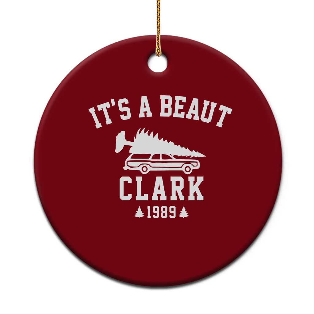 Funny Christmas Its a Beaut Clark Ceramic Ornament Xmas Tree Disaster Griswold Family Holiday TS02 1pc Red Print Your Wear