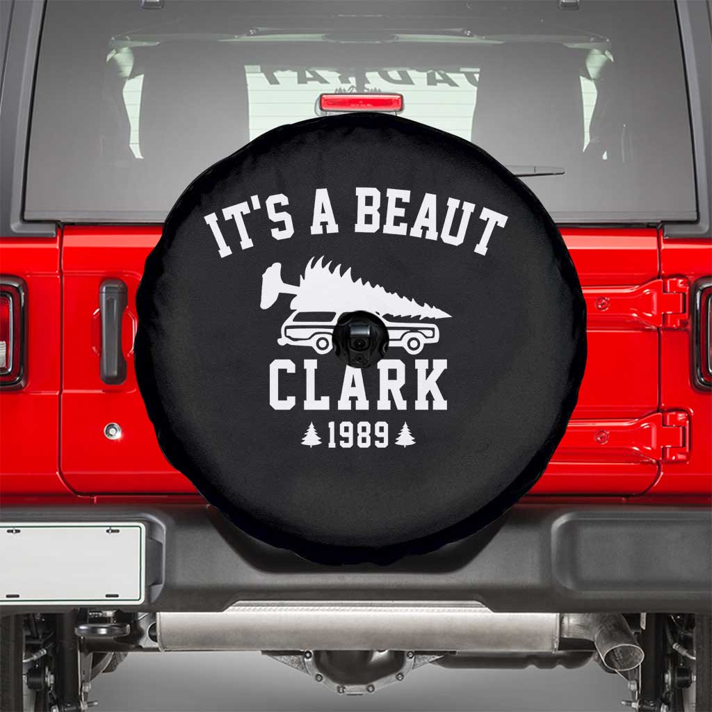 Funny Christmas Its a Beaut Clark Spare Tire Cover Xmas Tree Disaster Griswold Family Holiday TS02 Black Print Your Wear