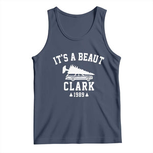 Funny Christmas Its a Beaut Clark Tank Top Xmas Tree Disaster Griswold Family Holiday TS02 Navy Print Your Wear