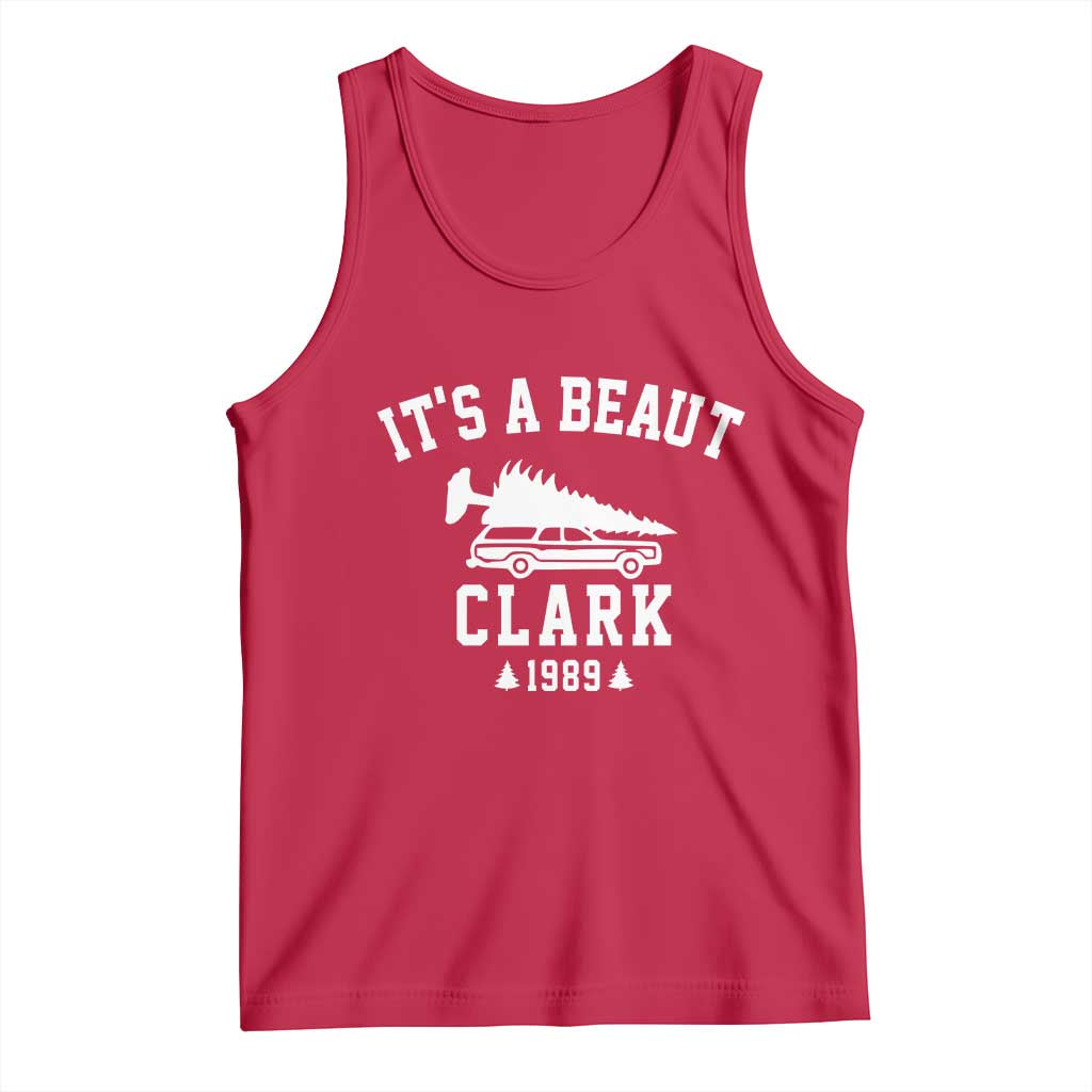 Funny Christmas Its a Beaut Clark Tank Top Xmas Tree Disaster Griswold Family Holiday TS02 Red Print Your Wear