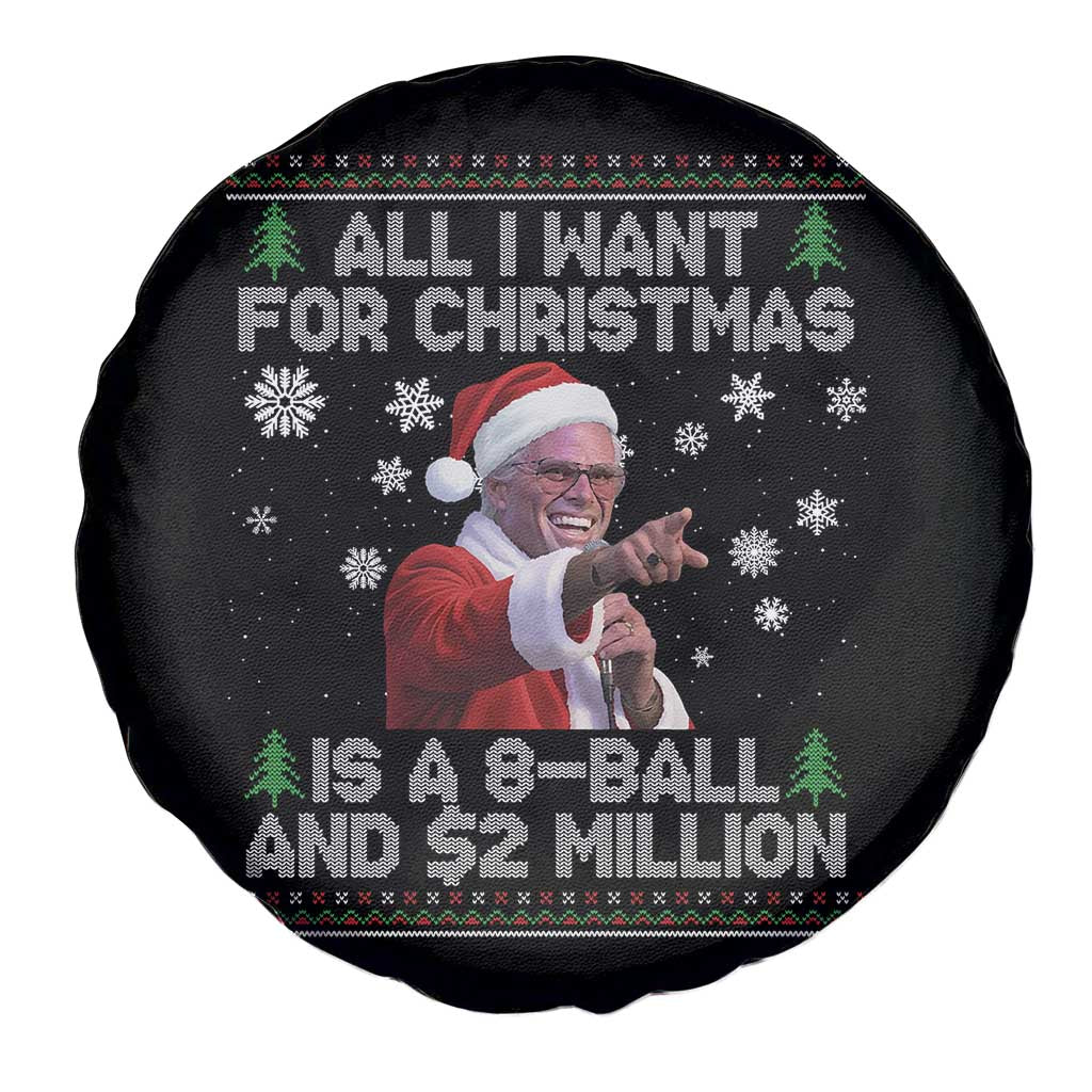 Funny Christmas Billy Meme Spare Tire Cover A 8 Ball and 2 Million Dollars Baby Uncle in Santa Suit TS02 Print Your Wear