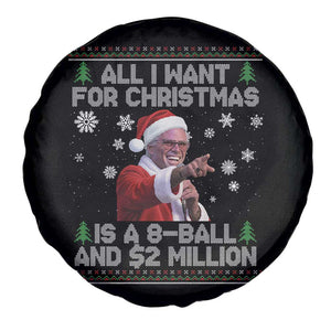 Funny Christmas Billy Meme Spare Tire Cover A 8 Ball and 2 Million Dollars Baby Uncle in Santa Suit TS02 Print Your Wear
