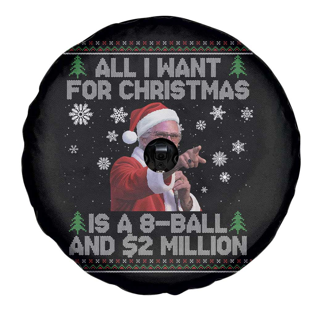 Funny Christmas Billy Meme Spare Tire Cover A 8 Ball and 2 Million Dollars Baby Uncle in Santa Suit TS02 Print Your Wear