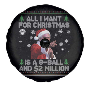 Funny Christmas Billy Meme Spare Tire Cover A 8 Ball and 2 Million Dollars Baby Uncle in Santa Suit TS02 Print Your Wear