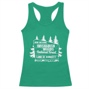 Iwishabish Woods National Forest Racerback Tank Top Funny Land of Audacity Meme Sassy Humor TS02 Irish Green Print Your Wear