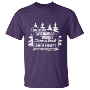 Iwishabish Woods National Forest T Shirt Funny Land of Audacity Meme Sassy Humor TS02 Purple Print Your Wear