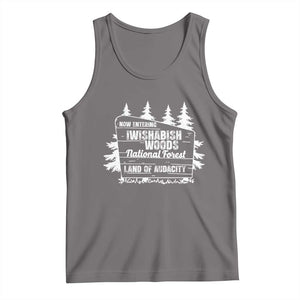 Iwishabish Woods National Forest Tank Top Funny Land of Audacity Meme Sassy Humor TS02 Deep Heather Print Your Wear