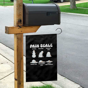 Funny Snowman Pain Scale Christmas Garden Flag Melting Snowman Holiday Humor TS02 Print Your Wear