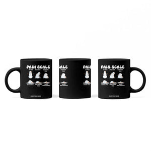 Funny Snowman Pain Scale Christmas Coffee Mug Melting Snowman Holiday Humor TS02 Print Your Wear