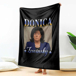 Donica Lewinsky Meme Throw Blanket Viral Trump Parody Scandal Internet Humor TS02 Print Your Wear